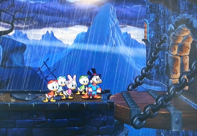 Scrooge McDuck breaks into Castle Greyskull to slip the Sorceress some roofies.