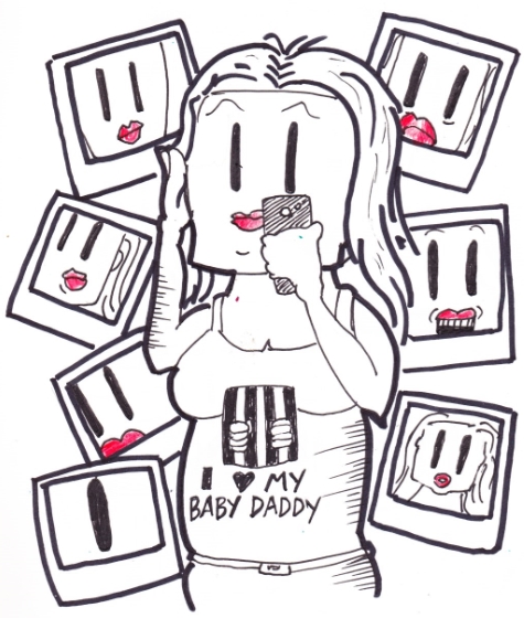 "Like, OMG, my butt is SOOOO HUGE!!!!"