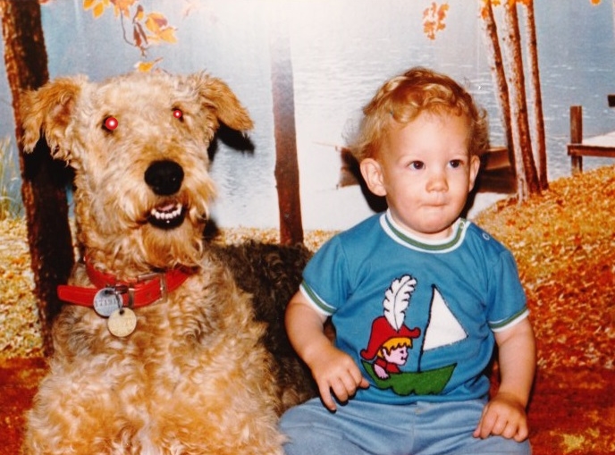 Journey back in time with me and my trusty dog, "Lil' Satan".