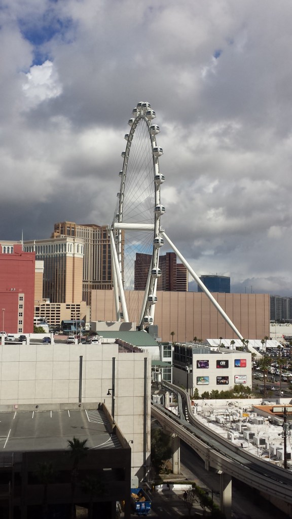 The observatory wheel at the LINQ. We didn't get to go on it because we got kicked out of that particular casino.